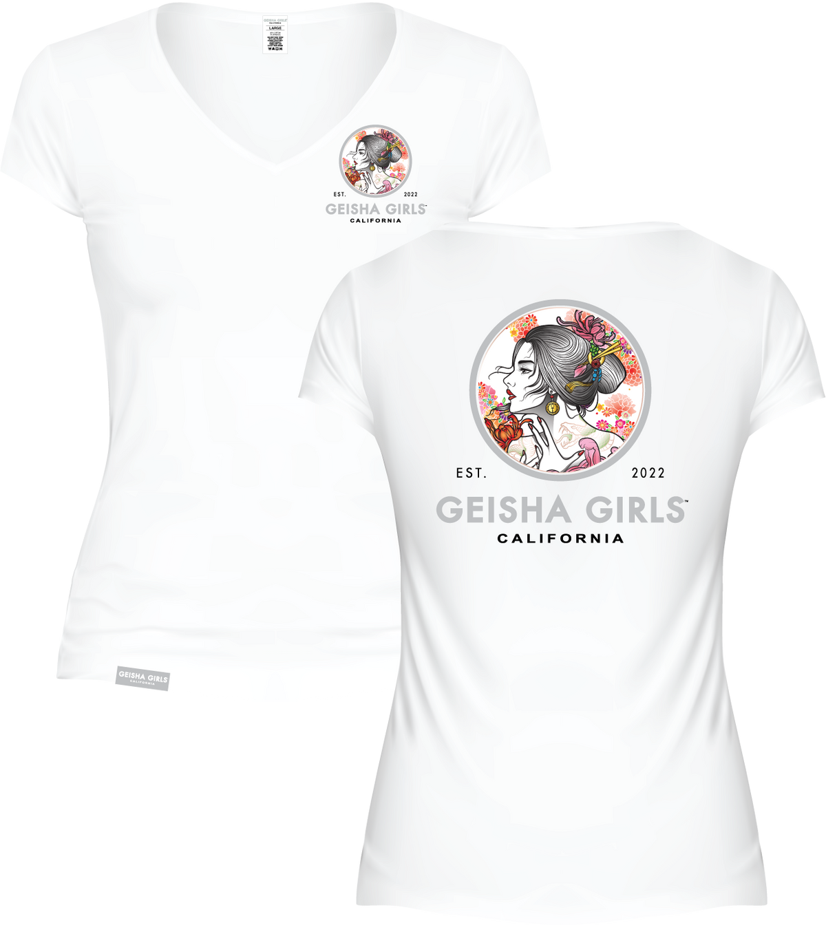 GEISHA GIRLS- V-Neck Women's Tee